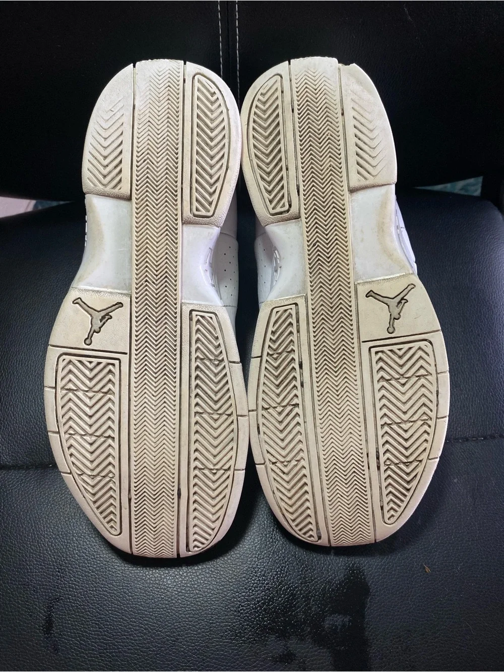 Jordan Team Elite 2 Low Men’s Leather Sneakers in White Size 8.5